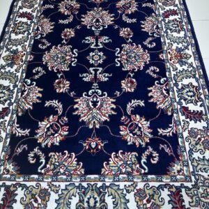 Royal Navy Heritage – Premium Classic Carpet 5 × 7 ft | Soft 14mm Heavyweight Luxury Rug | Persian-Inspired Traditional Living Room Carpet