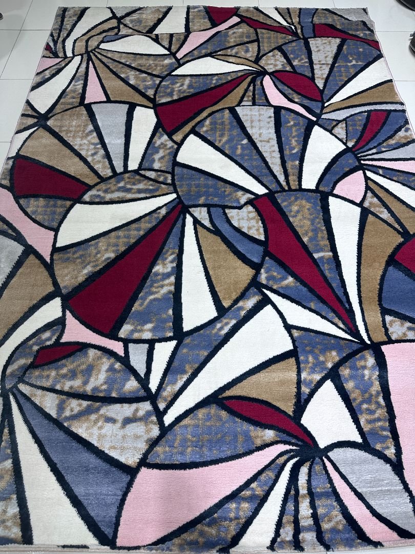 Durkar Funky Mosaic – Premium Turkish Modern Carpet 5.2 × 7.5 ft | Colorful Abstract Designer Rug | Contemporary Living Room Statement Carpet