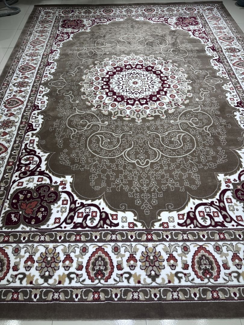 Royal Persian Medallion Carpet 8 × 11 ft – Heavy Premium Rug | Turkey Made | Classic Isfahan-Inspired Luxury Carpet