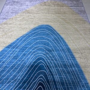 VELORA Modern Abstract Rug – 6 × 9 ft Premium China Carpet | Matte Finish, Durable Polyester, Easy Maintenance