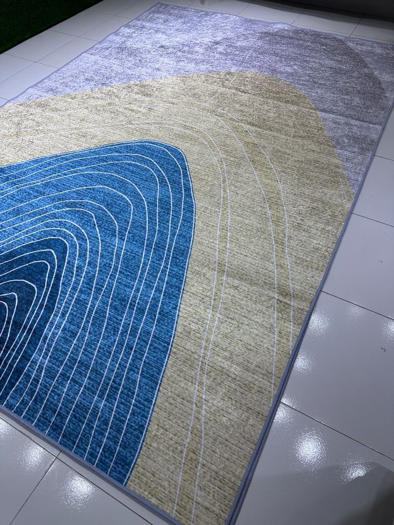 VELORA Modern Abstract Rug – 6 × 9 ft Premium China Carpet | Matte Finish, Durable Polyester, Easy Maintenance - Image 2