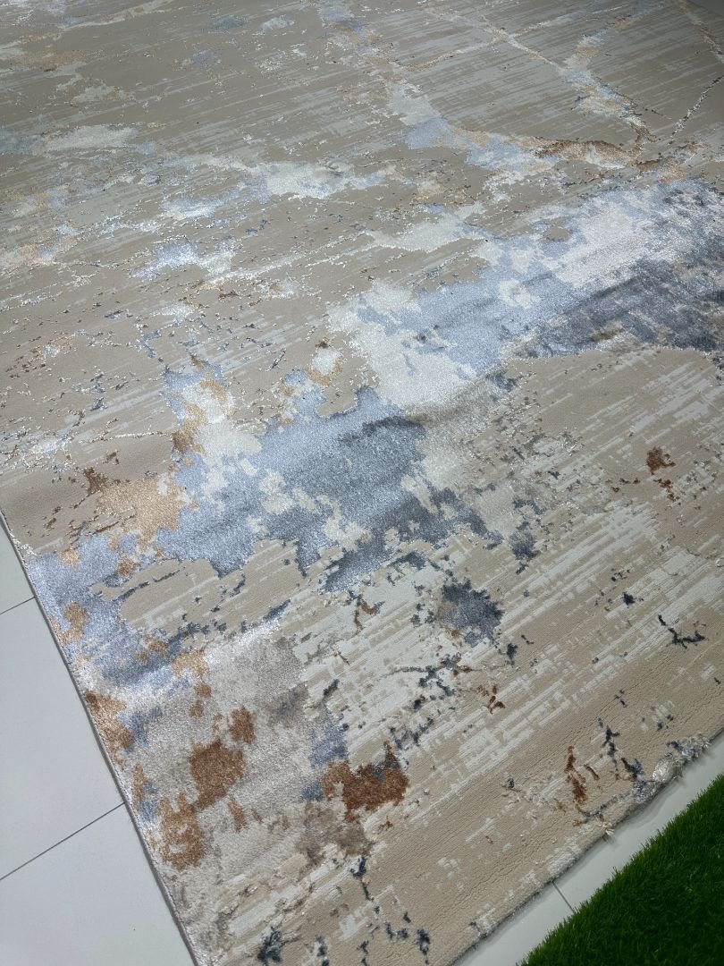 Luxury Dual View Shiny Carpet – 10×13 ft | Modern Abstract Plush Rug | Premium Marble Texture Statement Carpet - Image 4