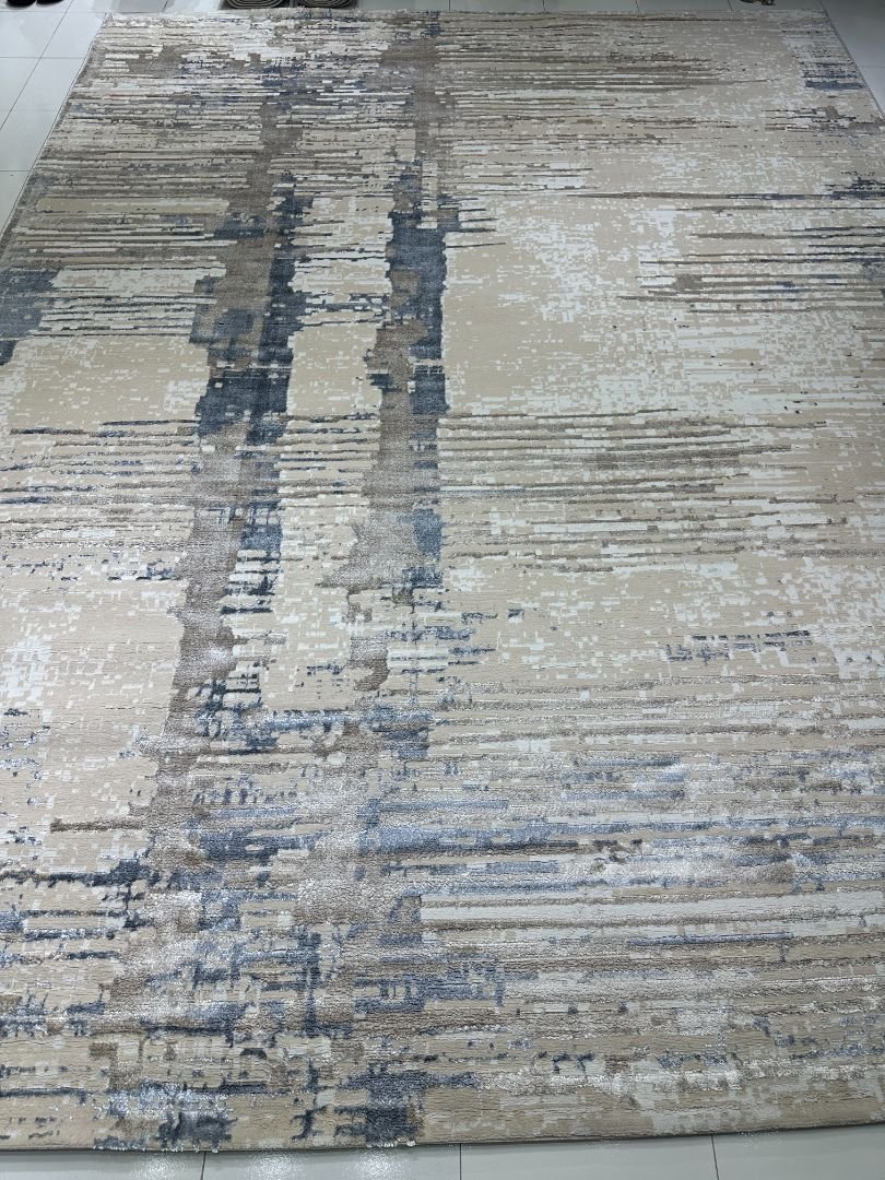 Modern Dual View Shiny Carpet – 10×13 ft | Abstract Luxury Plush Rug | Premium Contemporary Living Room Carpet