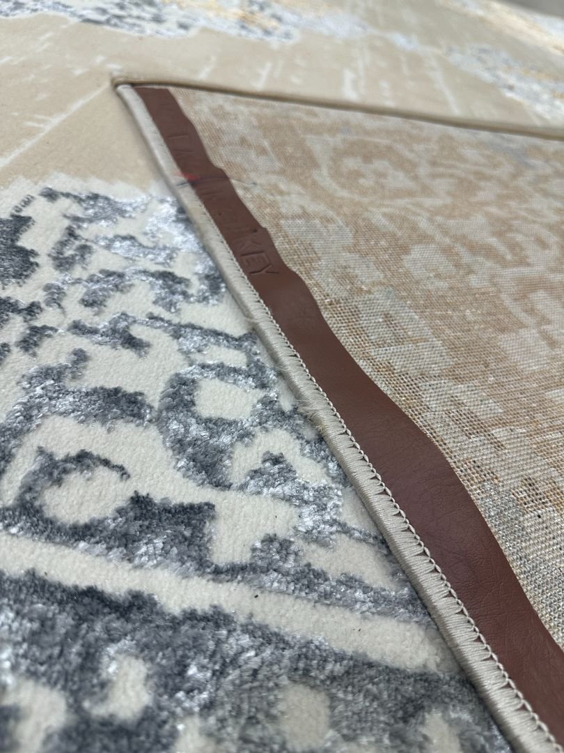 Premium Beige Persian Shiny Carpet – 10×13 ft | Luxury Plush Statement Rug | Elegant Contemporary Living Room Carpet - Image 5
