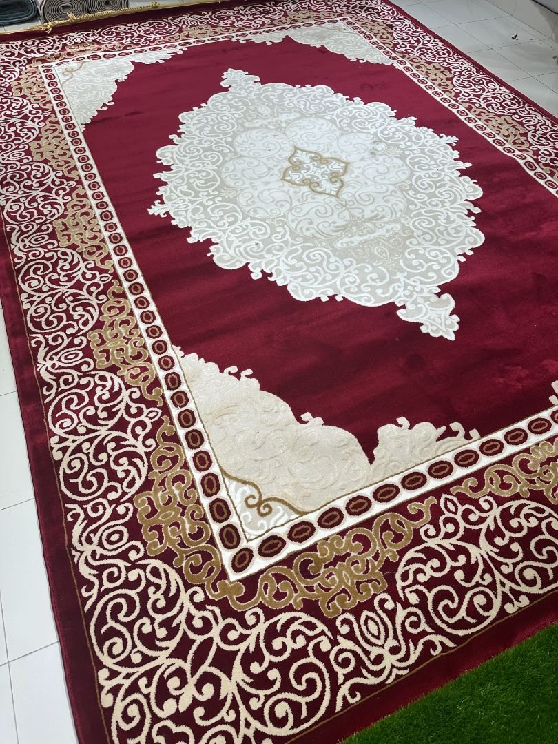 Royal Red Premium Carpet – 10×13 ft | Elegant Turkish Style Plush Rug | Luxury Statement Carpet for Living Room - Image 2