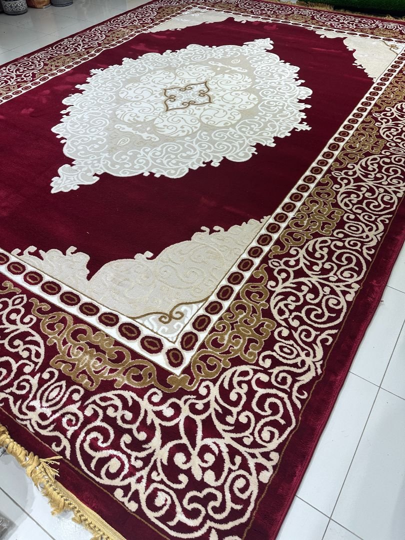 Royal Red Premium Carpet – 10×13 ft | Elegant Turkish Style Plush Rug | Luxury Statement Carpet for Living Room - Image 3