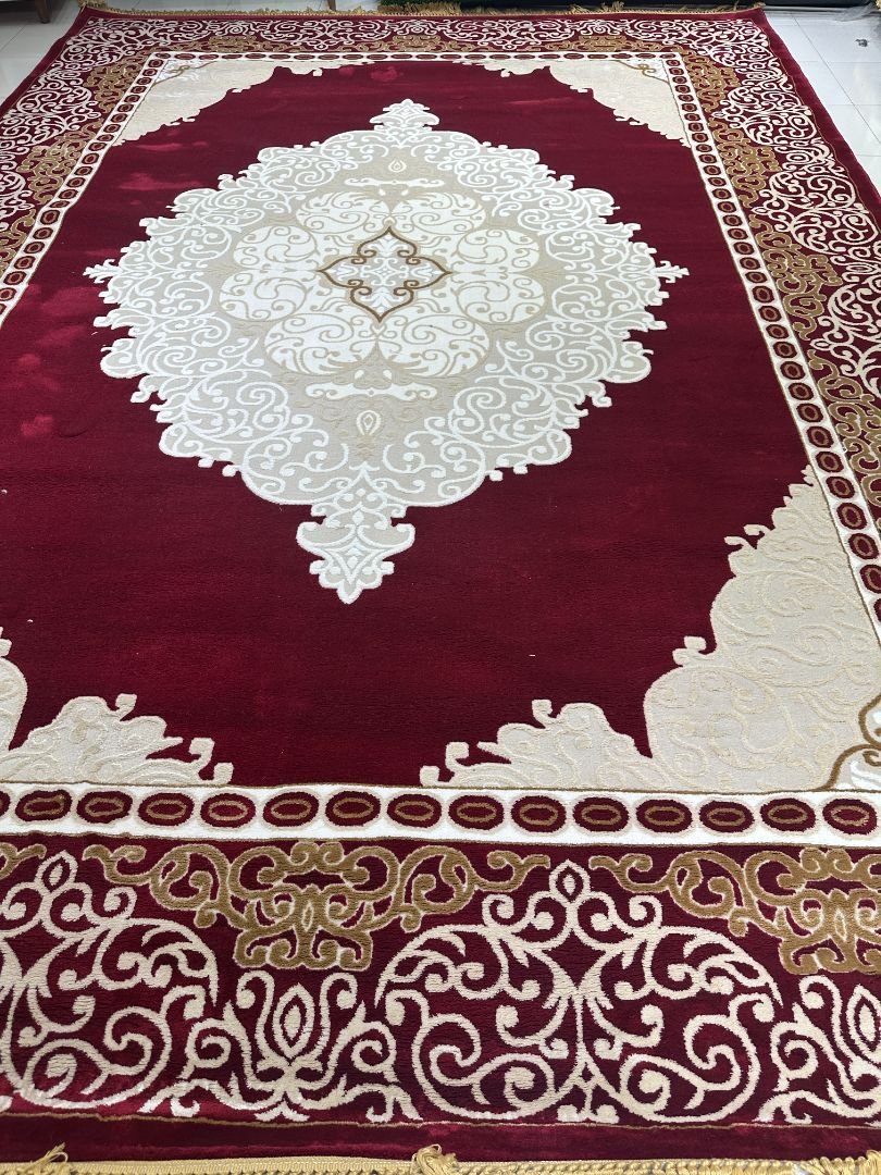 Royal Red Premium Carpet – 10×13 ft | Elegant Turkish Style Plush Rug | Luxury Statement Carpet for Living Room - Image 4