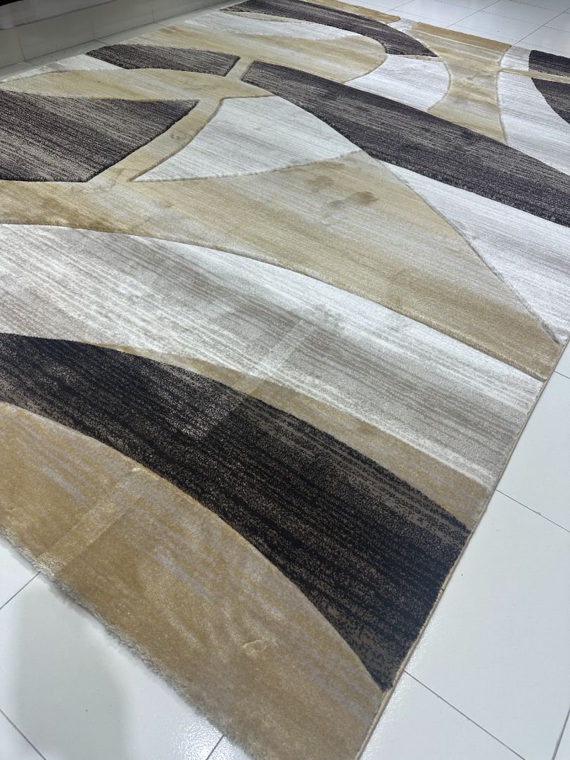 Luxury Turkish Geometric Living Room Rug 8×11 Ft – Premium Modern Area Carpet for Large Drawing Rooms & Elegant Homes in Bangladesh - Image 2