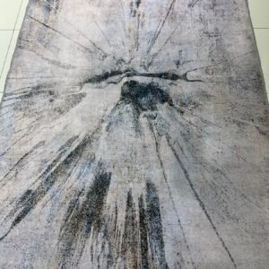 Modern Abstract Grey Carpet – 4×6 ft | Premium Soft Area Rug | Contemporary Living Room & Bedroom Carpet