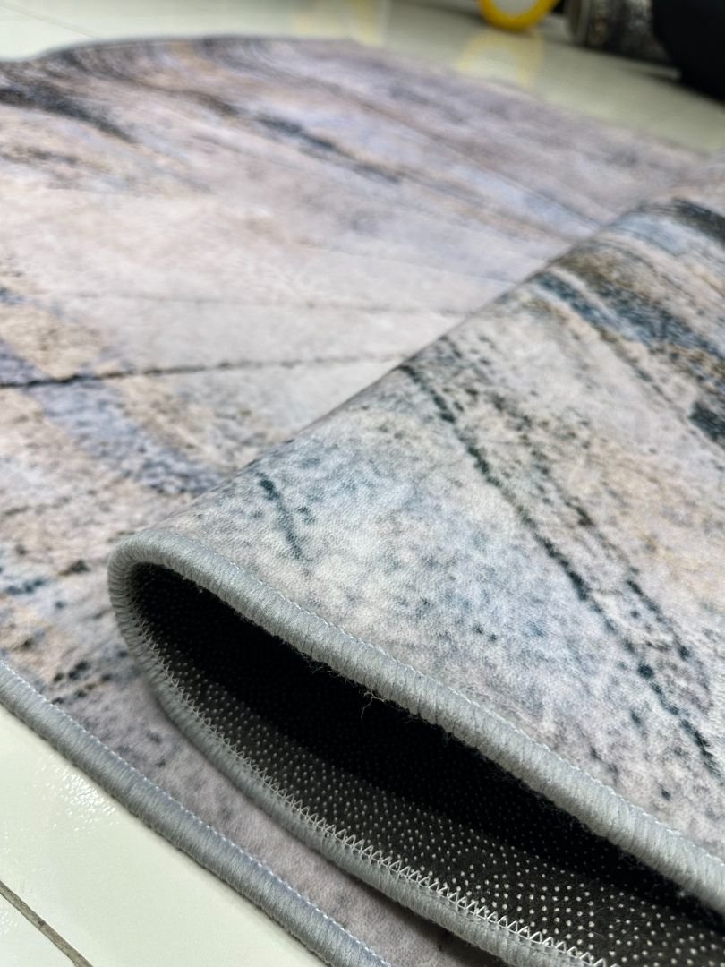Modern Abstract Grey Carpet – 4×6 ft | Premium Soft Area Rug | Contemporary Living Room & Bedroom Carpet - Image 5