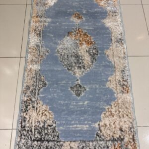 Celeste Blue Shiny Turkish Rug – 2×4 ft
