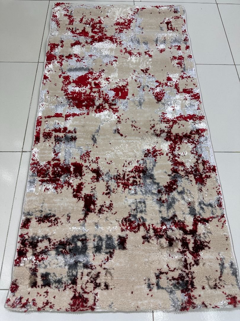 Ruby Canvas 3D Shiny Turkish Rug – 2×4 ft