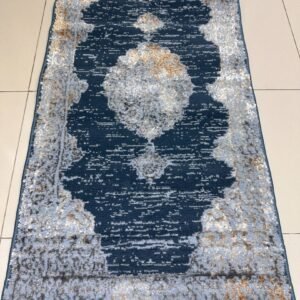 Midnight Halo 3D Shiny Turkish Rug – 2×4 ft