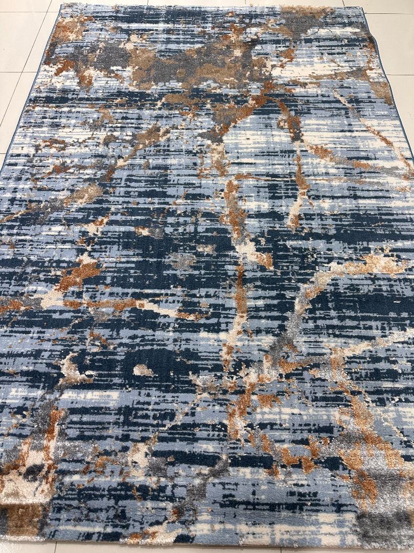 Midnight Glacier 3D Shiny Turkish Rug – 4×6 ft - Image 2
