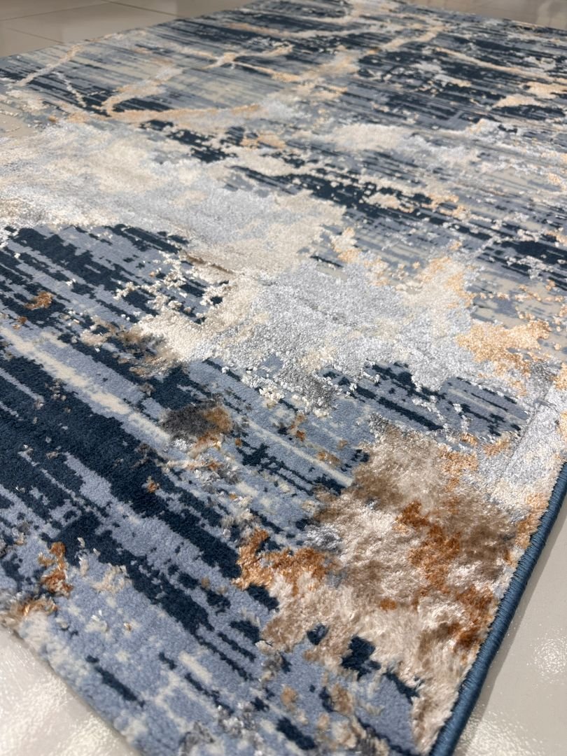 Midnight Glacier 3D Shiny Turkish Rug – 4×6 ft - Image 4