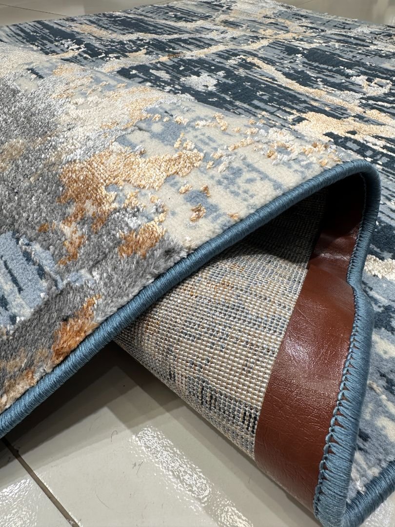 Midnight Glacier 3D Shiny Turkish Rug – 4×6 ft - Image 5