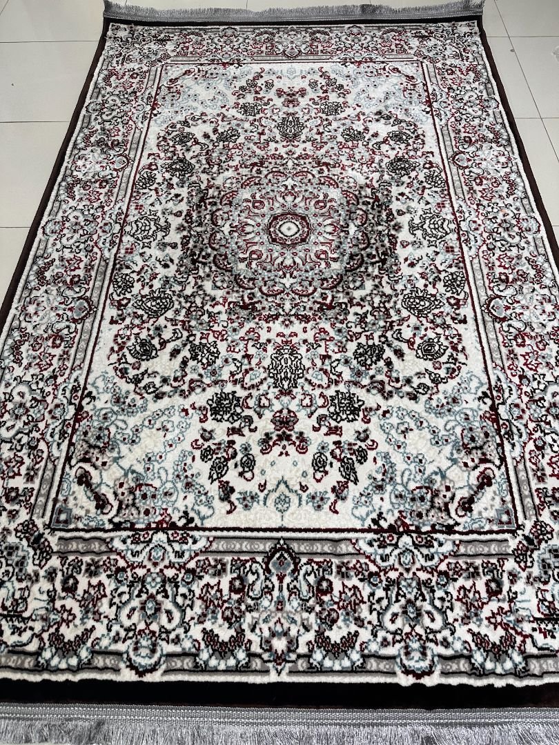 Tabriz Ivory Persian-Style Turkish Rug – 4×6 ft - Image 2