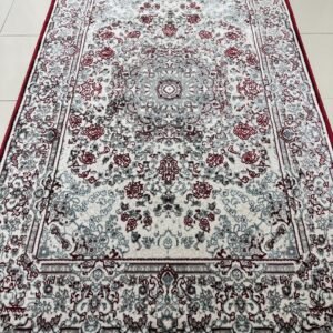Tabriz Ruby Persian-Style Turkish Rug – 4×6 ft