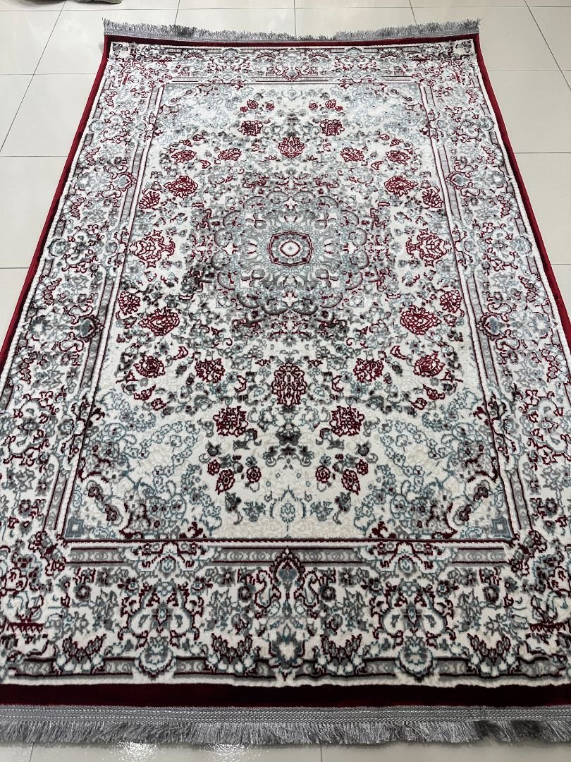 Tabriz Ruby Persian-Style Turkish Rug – 4×6 ft