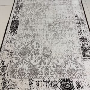 Ashen Garden Persian-Style Turkish Rug – 4×6 ft