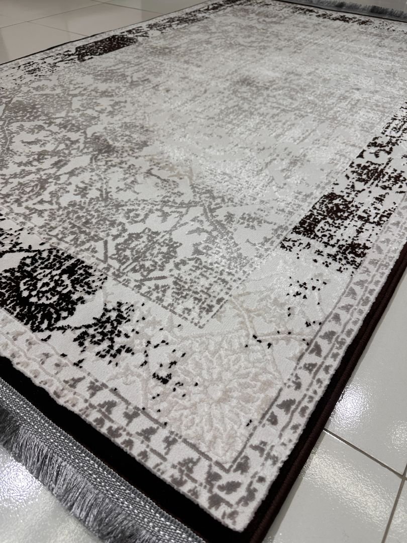 Ashen Garden Persian-Style Turkish Rug – 4×6 ft - Image 4