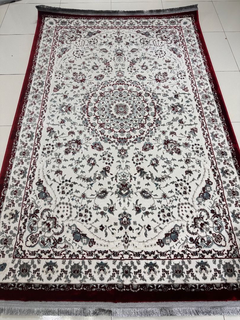 Kashan Ruby Persian-Style Turkish Rug – 4×6 ft