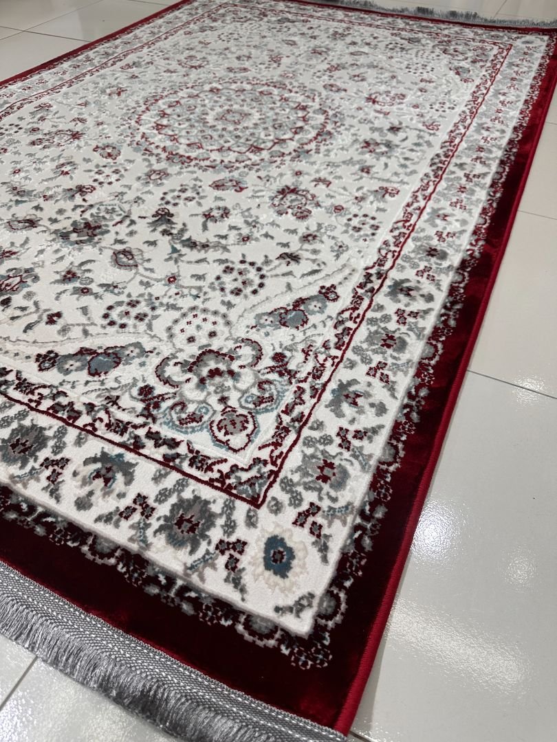 Kashan Ruby Persian-Style Turkish Rug – 4×6 ft - Image 4