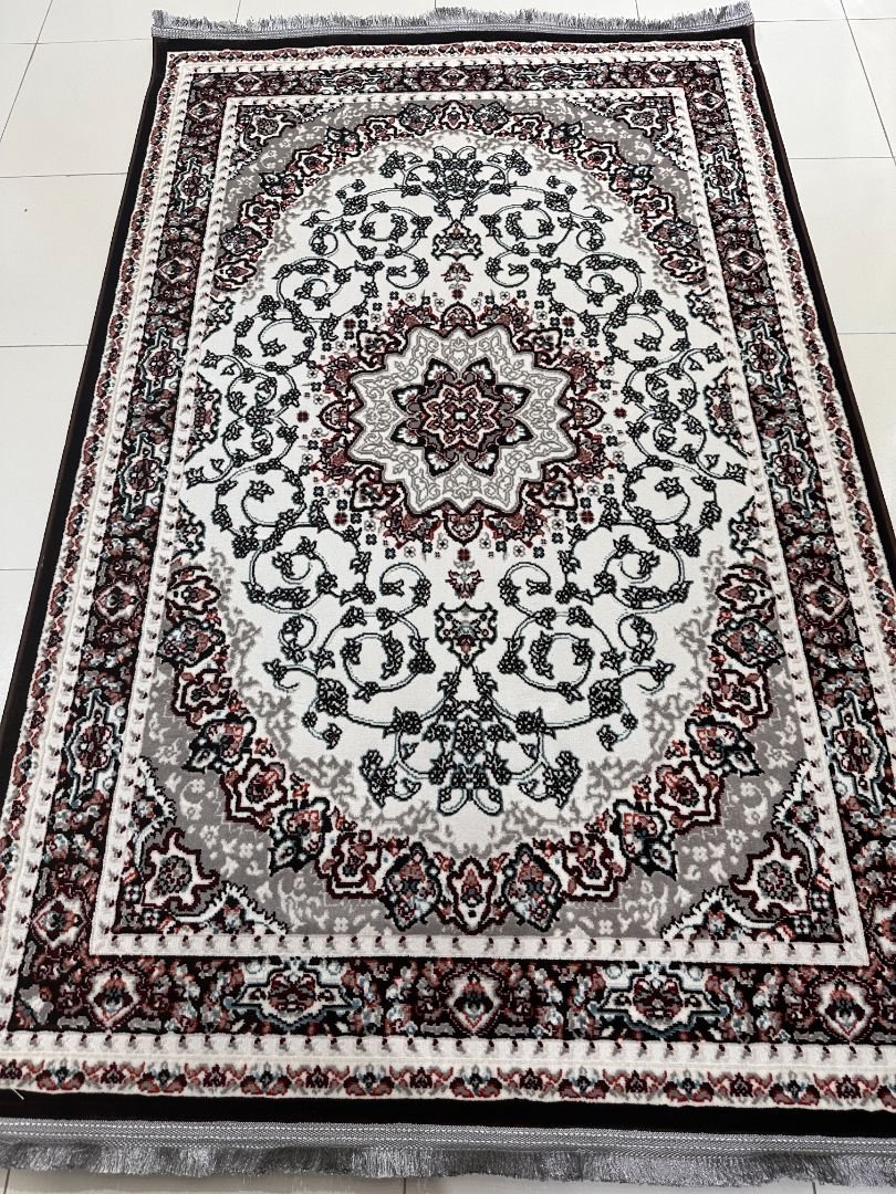 Shiraz Mocha Persian-Style Turkish Rug – 4×6 ft