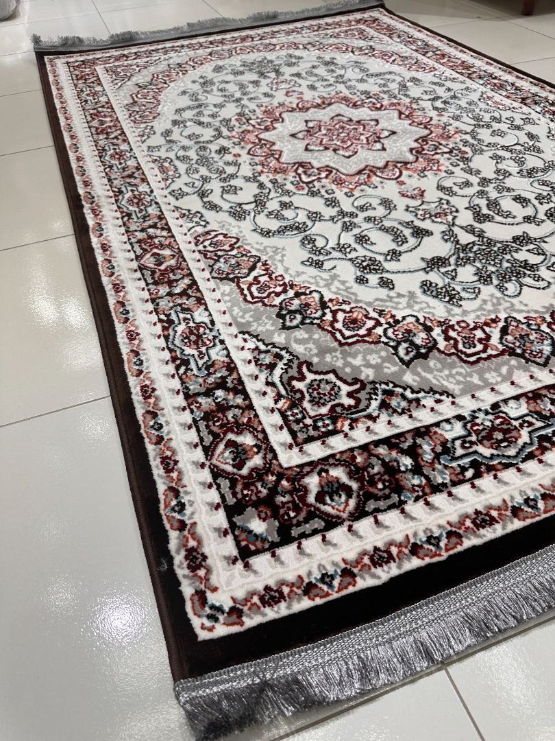 Shiraz Mocha Persian-Style Turkish Rug – 4×6 ft - Image 3