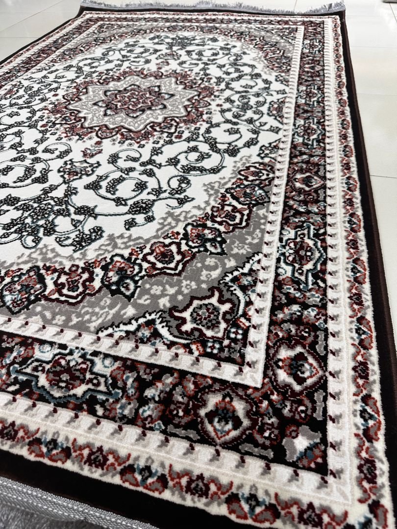 Shiraz Mocha Persian-Style Turkish Rug – 4×6 ft - Image 4