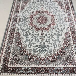 Shiraz Silver Persian-Style Turkish Rug – 4×6 ft