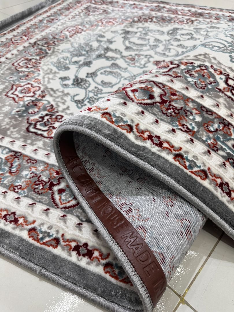 Shiraz Silver Persian-Style Turkish Rug – 4×6 ft - Image 5