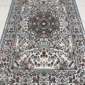 Tabriz Azure Persian-Style Turkish Rug – 4×6 ft