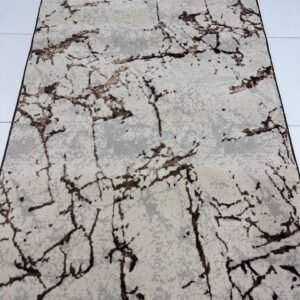 Cocoa Marble 3D Shiny Turkish Rug – 3×5 ft