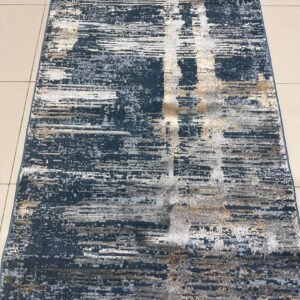 Midnight Strokes 3D Shiny Turkish Rug – 3×5 ft