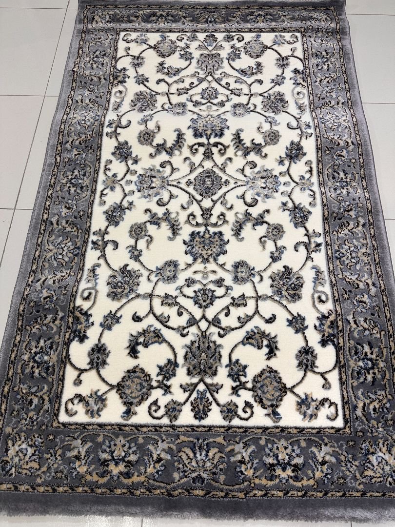 Silver Vine Classic Turkish Rug – 3×5 ft