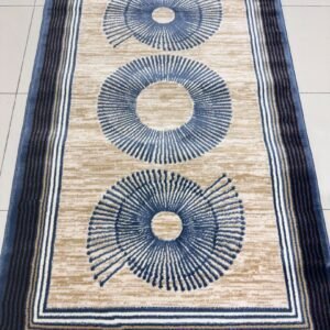 Sapphire Orbit Modern Turkish Rug – 3×5 ft