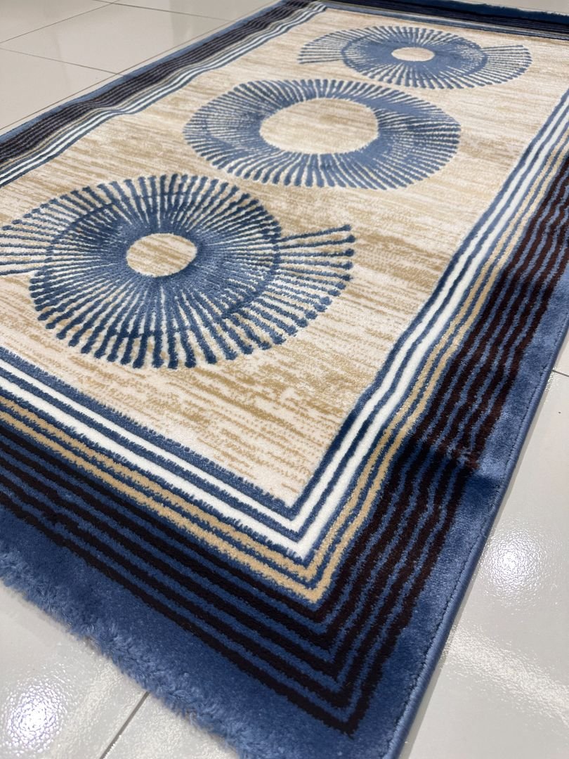 Sapphire Orbit Modern Turkish Rug – 3×5 ft - Image 4