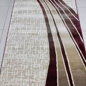 Merlot Flow Modern Turkish Rug – 3×5 ft