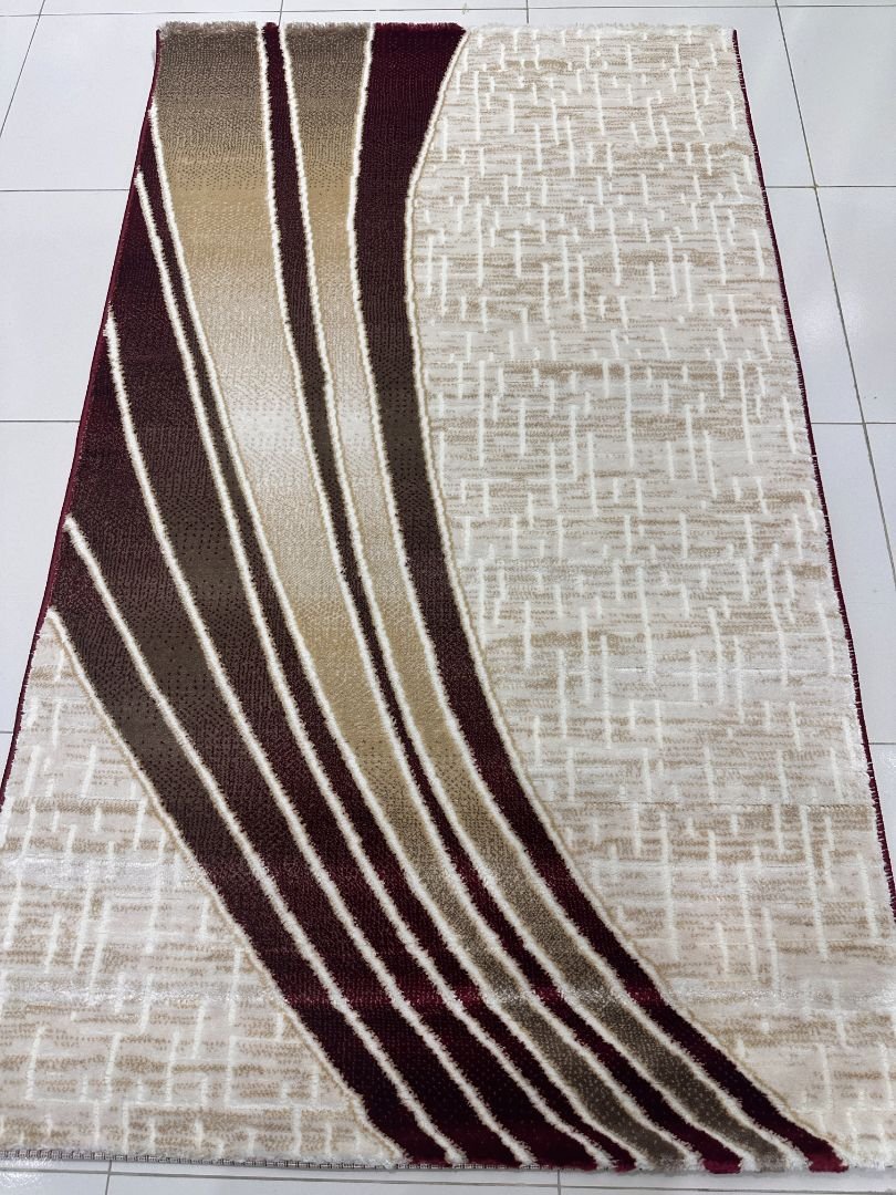 Merlot Flow Modern Turkish Rug – 3×5 ft - Image 2