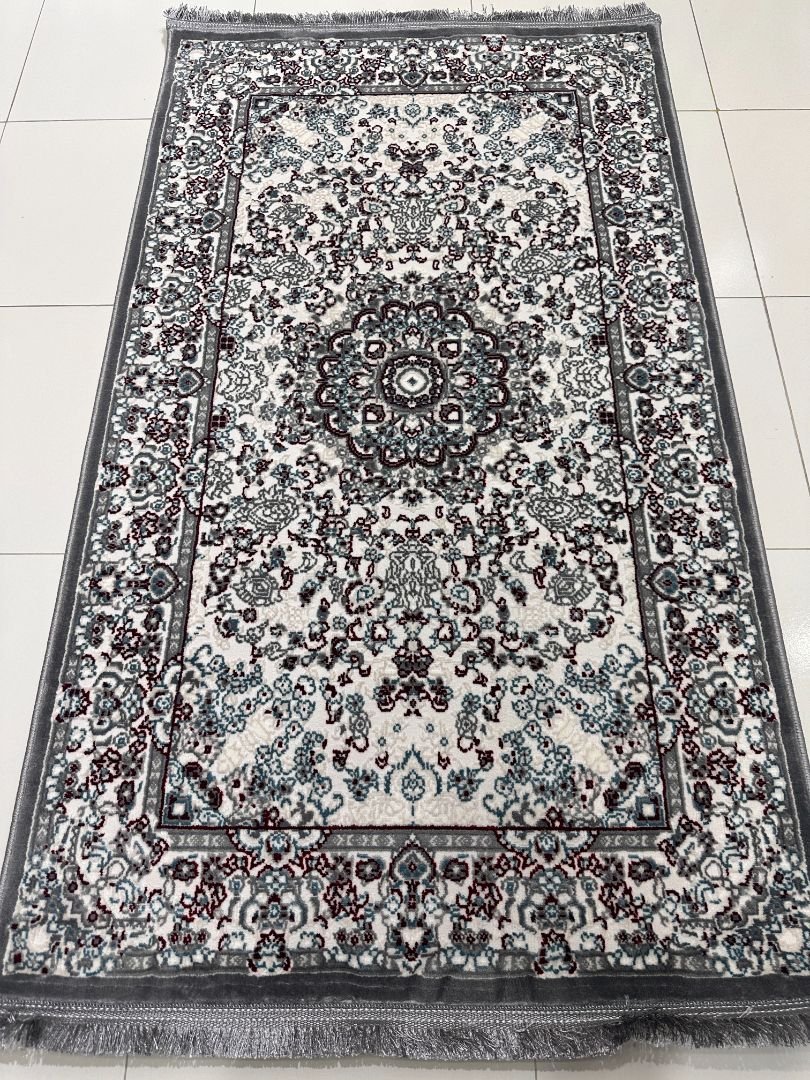 Tabriz Silver Persian-Style Turkish Rug – 3×5 ft - Image 2