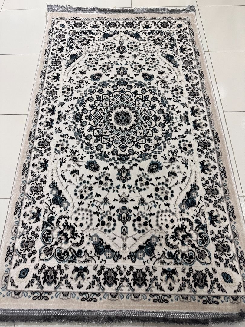 Kashan Ivory Persian-Style Turkish Rug – 3×5 ft - Image 2