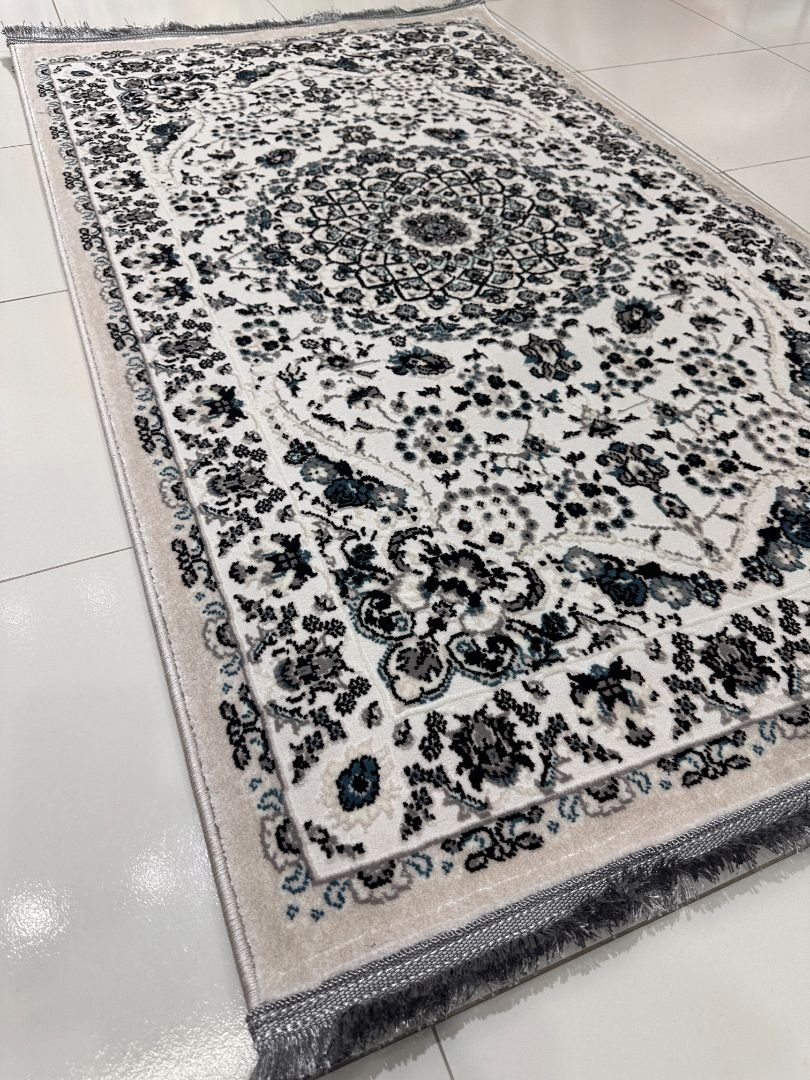 Kashan Ivory Persian-Style Turkish Rug – 3×5 ft - Image 3
