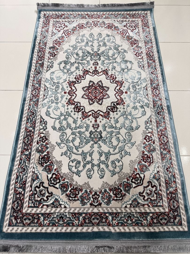 Shiraz Azure Persian-Style Turkish Rug – 3×5 ft - Image 2