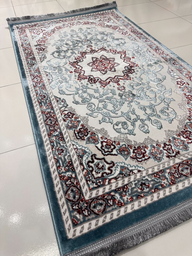 Shiraz Azure Persian-Style Turkish Rug – 3×5 ft - Image 3