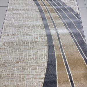Silver Flow Modern Turkish Rug – 4×6 ft