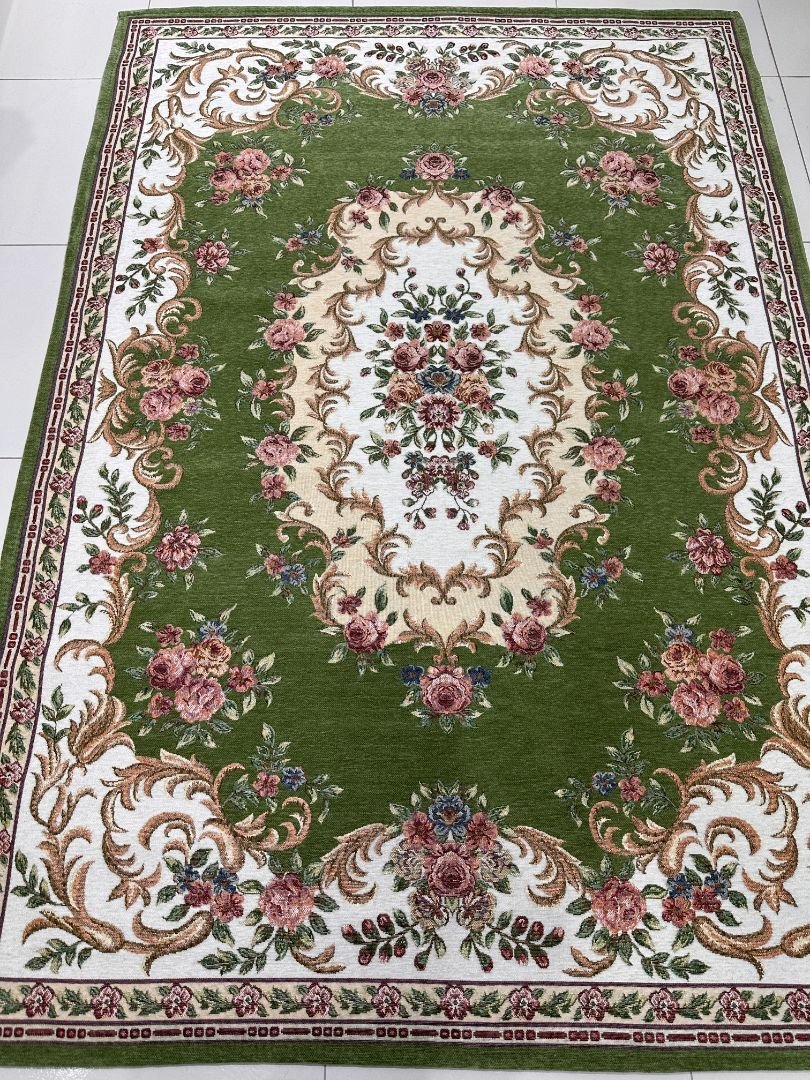 Olive Rose Irani-Style Cotton Rug – Approx. 4×6 ft | China - Image 2