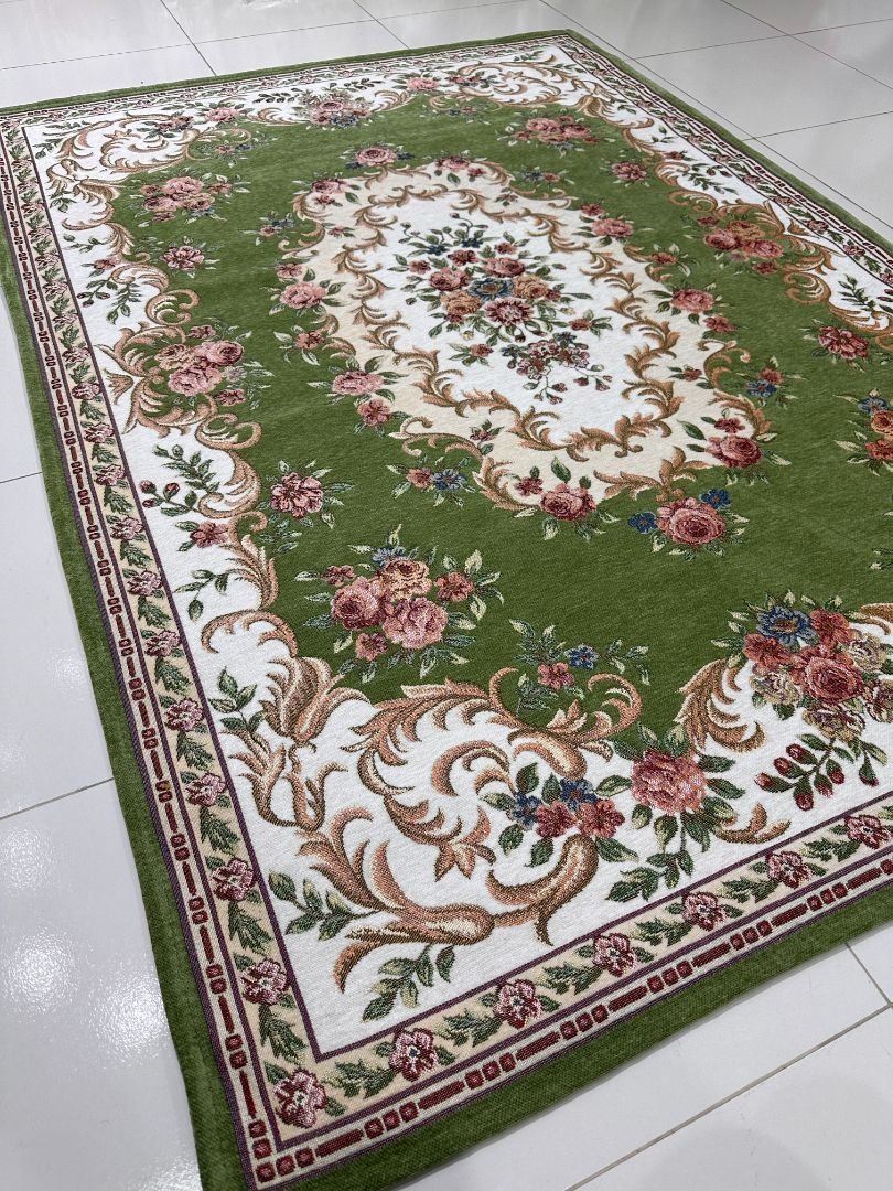 Olive Rose Irani-Style Cotton Rug – Approx. 4×6 ft | China - Image 3