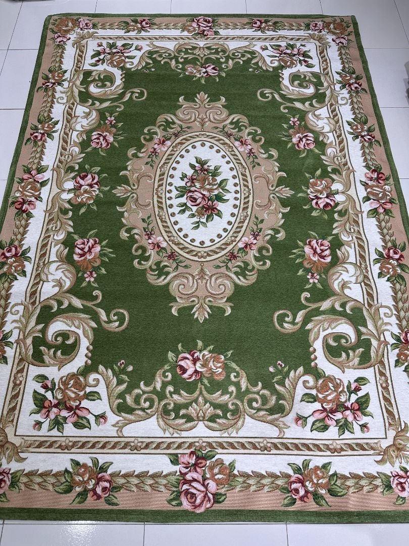 Midnight Empress Irani-Style Cotton Rug – Approx. 5×7 ft | China