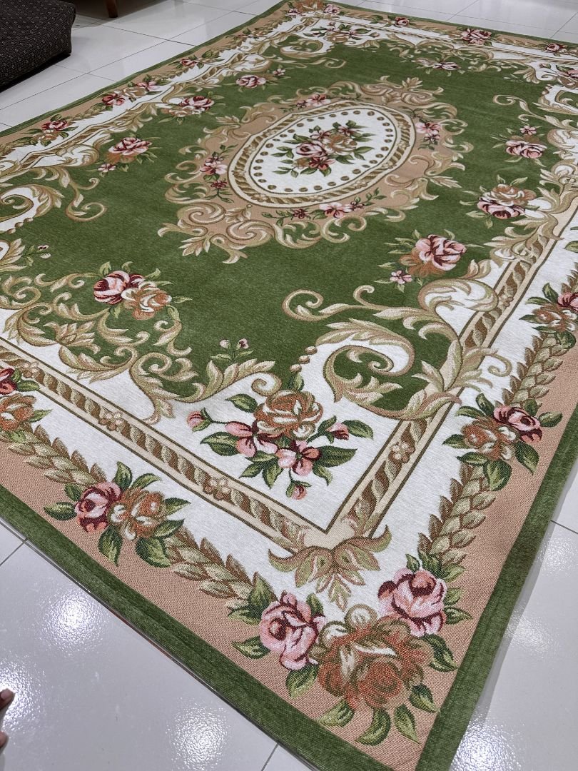 Midnight Empress Irani-Style Cotton Rug – Approx. 5×7 ft | China - Image 2